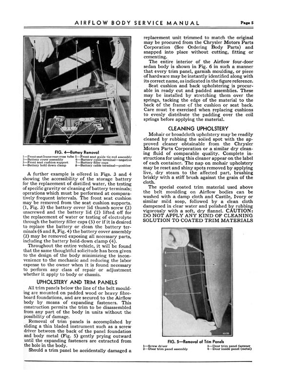 1934 Chrysler Airflow Body Service Manual Page 22